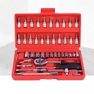 소켓렌치 공구세트 복스알 렌치 소켓 46 종 툴 키트 (WFGIXLT)