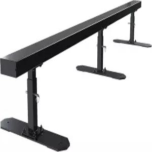 KUAFU 6피트 길이의 플랫 바 스케이트 레일 휴대용 스케이트보드 램프 그라인드 탈착식 스케이트파크 BMX