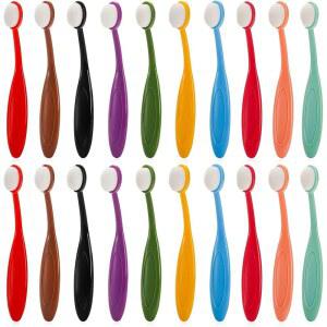 YOUEON 미니 컬러 잉크 블렌딩 브러시 20팩, 크래프트 블렌더 10개 세트, 카드 제작, 페인팅, 드로잉, 스탬핑을 위한 부드러운 브리스틀 코딩 핸들이 있는 소형 도구