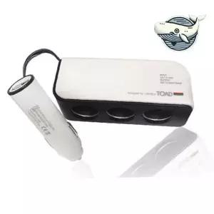 차량 멀티 USB 충전기 3구 시가잭 소켓