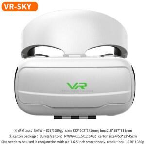 VR 헤드셋 고글 상자 3D 스마트폰용 안경 IOS 가상 안드로이드 G02EF 4.7 헬멧 기기 6.5인치 현실