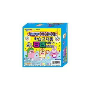 종이나라 12000 학습교재용 단면 색종이 10색 500매 경제적인 제품