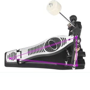 드럼페달 싱글 베이스 스태핑 12인치 킥드럼 P50 베이스용 선물, 페달, 재즈