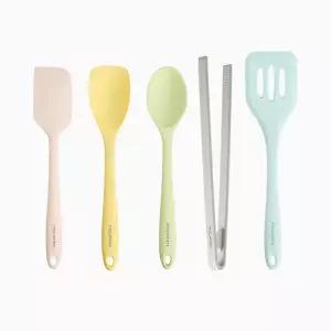 [롯데백화점]스틸웍스 스틸웍스 데일리쿡 실리콘 조리도구 5종 마카롱세트