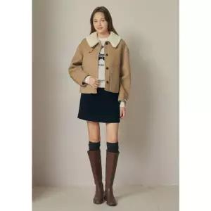 [JJ지고트](천안아산점)부클리 카라 탈부착 울 핸드 메이드자켓 GRBA0JK301