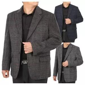 [리빌모아]남자 고급 클래식 체크 울 정장 콤비자켓 DA COW Q001 베이지_P414998164