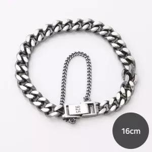 925 남녀공용 유니크 볼드 7mm 실버팔찌 SH111_16cm W05661B