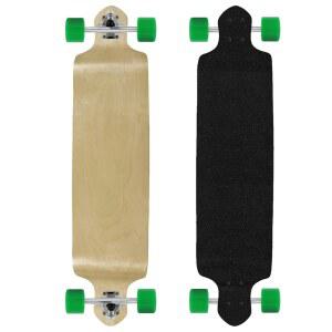 스텝 다운 드롭 롱보드 스케이트보드 - 76mm 휠 ABEC 7 스피드 베어링