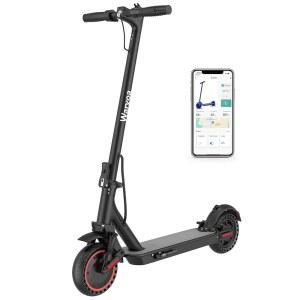 성인용 전동 스쿠터, 10인치 타이어, 7/11/22mph, 500W 모터, 19-31마일 주행 거리, 듀얼 브레이크, 서스펜션이 장착된 크루즈 컨트롤이 스쿠터 일렉트릭 및 APP WK009