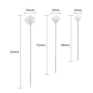 50 개/몫 포지셔닝 바늘, 홈 핀, 보석 DIY, 웨딩 부케, 소파, 고정 스타일링 바늘, 투명 바늘