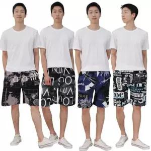 [라일리의류] Rly bns 남성 비치 5부 반바지 여름 팬츠 남자