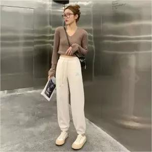 여자 허리밴딩 골덴바지 코듀로이 조거팬츠 벨벳 5색