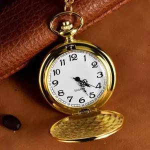 클래식 빈티지 회중시계 골드 포켓 레트로시계 체인 시계 주머니시계