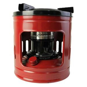 등유 스토브, 8.3x8.7인치 철 소형 히터, 8개의 면 심지, 2-4인용 방풍 휴대용 실내 버너 스토브 캠핑 액세서리