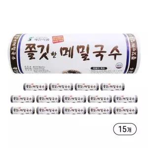 새한식품 쫄깃한 메밀국수 1kg x 15개 (박스)