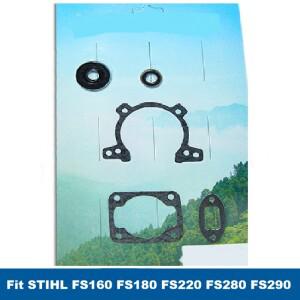 스틸 FS160 FS220 FS290 예초기 부품용 오일 씰 머플러 크랭크케이스 실린더 가스켓 세트