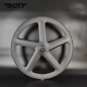 림브레이크 자전거 700C 5 카본 휠 51mm 깊이 20mm 폭 클린 처관형 트랙도로 탄소 휠셋 3k 무광택 마감