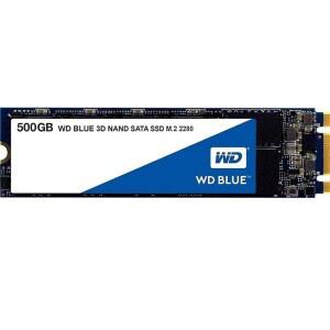 Western Digital WD 블루 3D NAND SATA 솔리드 스테이트 드라이브 500GB(WDS500G2B0B)