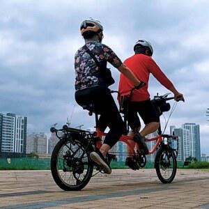 브롬톤 접이식 탠덤 인 성인용 여행용 7 인치 20 2 단 자전거