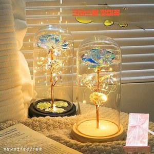 영롱 램프 수면등 유리 장미 여자선물 장식품 조명 생일 침실 GGS112