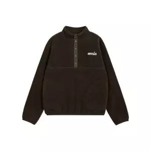 매장정품 EMIS 이미스 OVERSIZED HALF NECK FLEECE TOP-BROWN m1037_1589363 955130
