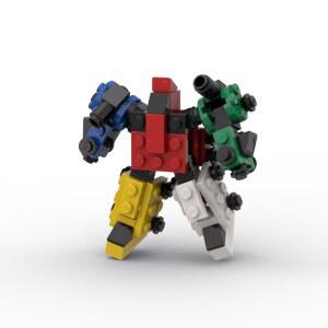 MOC 소형 변형 가능한 향상 외골격 블록 로봇 조립 지능