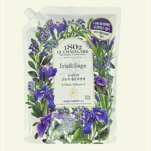 [2개구성] 세제 형 1.5L 섬유 액체 좋은 세탁 향기 리필 세이지 탈취제 유연제 빨래 LWB9698E