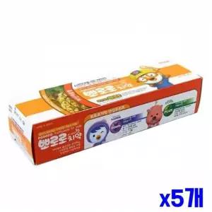 WL 어린이 캐릭터 과일치약 파인애플향 90g x5개