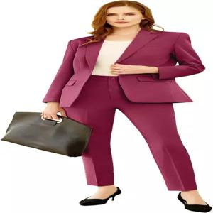직장인용 여성 정장 여성용 드레시 팬츠 2피스 의상 직장용 비즈니스 세트