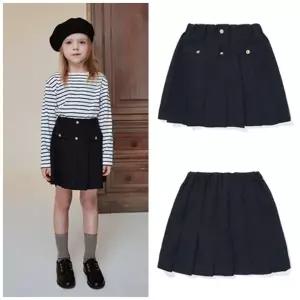 빈[BEEN]HP 여아 네이비 플리츠 스커트 BA12SK02NV PG