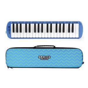 초등 음악 교구 경량 멜로디언 어린이 유아 음악 악기 호스 피아노 37 건반 파랑색