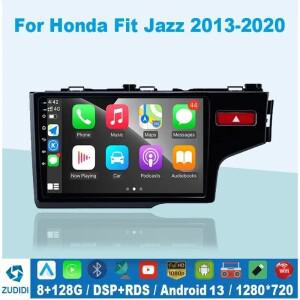 9 ''Honda Fit Jazz 용 안드로이드 차량용 라디오 2013 2014 2016 2018 스테레오 GPS 네비게이션 멀티미디