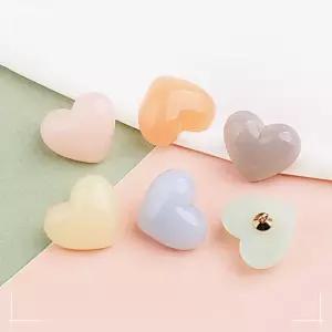 손뜨개 부자재 하트 젤리 10p 의류 고리 20mm OWFH4W6T12