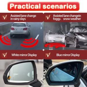 폭스바겐 티구안 2010 2011 2012-2017 샤란 2012-2022 사각지대 감지 시스템 BSD BSM BSA용 차량 경보 레이