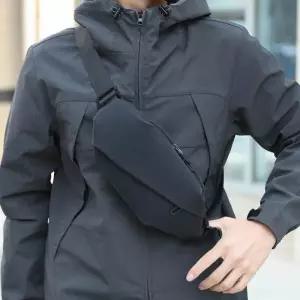 남자 미니멀리스트 야외 스포츠 러닝 조깅 허리 가방 방수 화니 팩 세련된 크로스 바디 벨트 남성용