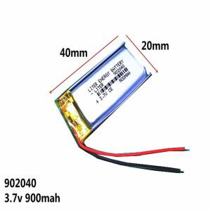 1pcs 3.7V 900mAh 902040 리튬 폴리머 리튬-Mp3 MP4 MP5 GPS PSP 모바일 블루투스 용 Po 이온 충전식 배터