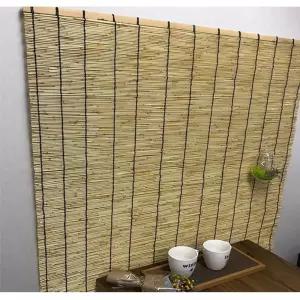 (힘찬)코매트 갈대발 소갈 창문 갈대문 블라인드 여름인테리어 대나무 현관문 햇빛차단 모기장 문발 실내