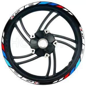 호환  Motorcycle Accessories Wheel Hub Wheel Rim Sticker Reflective Stickers Xmax300250400125