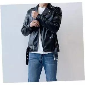 기본 남자 가죽 자켓 슬림핏 남성 라이더 자켓 간절기 가을