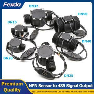 수류 센서 고정밀 액체 유량 NPN 펄스 신호에서 485 통신 신호로 RS485 출력