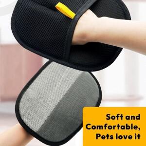 반려동물 털 제거 도구 재사용 가능 정전기 장갑 양면 그루밍 카펫용