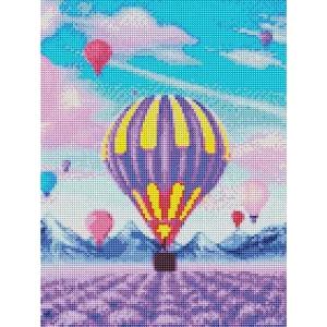 하모니아트 비즈공예 보석십자수 인테리어 30x40 열기구