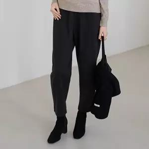 [마담4060]엄마옷 마담4060 팬츠 데일리 여성바지 모던베이직 심플버튼기모배기-YPN2601018-