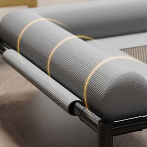 반려동물 가구 메쉬 높이 조절 강아지 침대 통기성 베개 포함 분리형 코트 고양이 파티오 햇빛욕