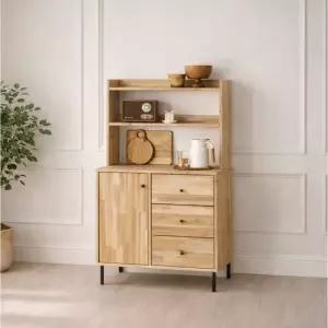 짜임 삼나무원목 800주방서랍수납장 상하부장세트