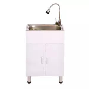 원룸싱크대 사무실 주방 야외 보조 개수대 교체 좌볼 카페 미니 하부장
