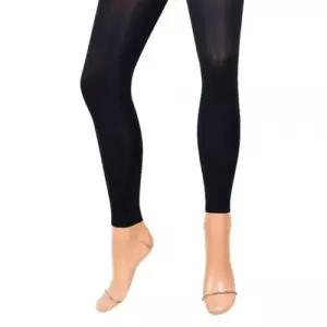 80데니아 검정색 무발 타이즈 2매 WF63C22