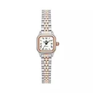 [신세계라이브쇼핑]로즈몽 RS64-04RM-MT 앤틱 터치 로즈 스퀘어 콤비 여성 메탈 손목 시계