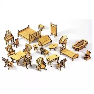 미니어처가구set1 3D 나무모형 만들기 DIY조립