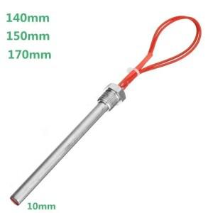 펠렛 스토브 점화기 핫로드 가열 튜브 10*140/150/170mm M16*1.5 벽난로 그릴 용 스레드 300/350W 220V